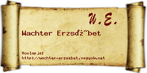 Wachter Erzsébet névjegykártya